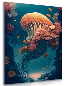 Obraz surrealistická medúza Varianta: 60x90