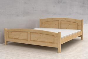 Via-nábytek Postel LUKAS masiv borovice Rozměry: 90 x 200, Povrchová úprava postele: Moření odstín ořech