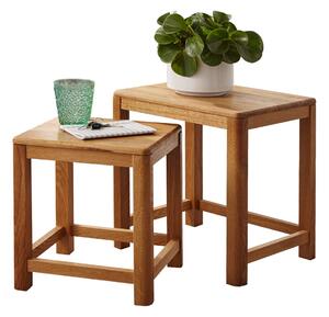 Konferenční stolek 2ks, dub, barva přírodní dub, kolekce Gialo
