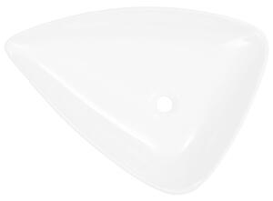 Keramické umyvadlo - trojúhelníkové - bílé | 645x455x115 mm