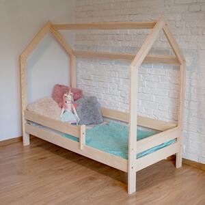 Via-nábytek Dětská postel DOMEČEK Rozměry: 80 x 160, Povrchová úprava postele: Borovice (lakovaná)