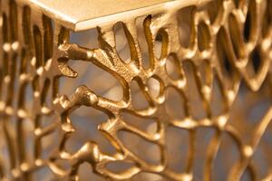 Set 2 zlatých hliníkových konferenčních stolků Ferago
