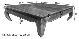 ORIENT Konferenční stolek 90x90 cm, palisandr