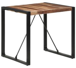 Jídelní stůl 80 x 80 x 75 cm masivní dřevo sheeshamový povrch