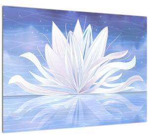 Skleněný obraz - Lotusový květ (70x50 cm)