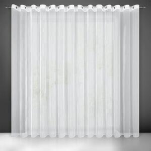 ZÁCLONA NA KROUŽCÍCH NICEA 350X250 CM BÍLÁ BS