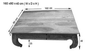 ORIENT Konferenční stolek 160x80 cm, palisandr