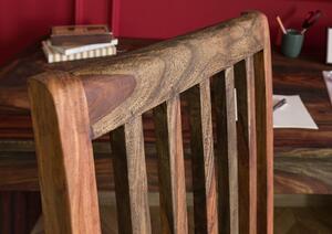 PLAIN SHEESHAM Jídelní židle dřevěná - opěradlo dlouhé, palisandr