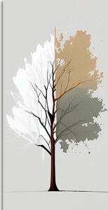 Obraz trojbarevný minimalistický strom Varianta: 60x120