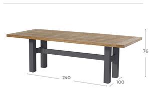 Yasmani zahradní jídelní stůl Hartman o rozměru 240x100cm Barva: Misty Grey