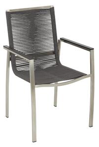 STOHOVATELNÉ KŘESLO, kov, plast, textil Amatio - Stohovatelné židle
