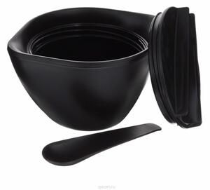 Box na polévku MonBento Lib Black | černý 450ml (barva-černá)