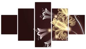 Obraz - Zářivé květiny (125x70 cm)