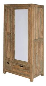 GREY WOOD Skříň 199x96 cm, masivní indický palisandr