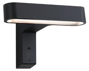 Paulmann 94548 Ito Horizontal, nástěnné svítidlo se senzorem, 6W LED 3000K, antracit, šířka 22,4cm, IP44