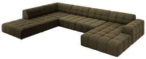 -25 % Dny MOMENTI– Cosmopolitan Design Sametová rohová pohovka Chicago 364 cm, levá