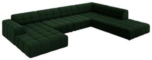 Cosmopolitan Design Sametová rohová pohovka Chicago 364 cm, pravá