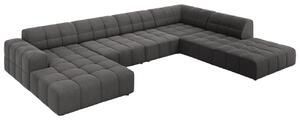 Cosmopolitan Design Sametová rohová pohovka Chicago 364 cm, pravá