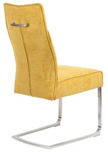 HOUPACÍ ŽIDLE, žlutá, barvy nerez oceli Novel - Jídelní židle
