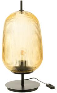 OnaDnes -20% Žlutá skleněná stolní lampa J-line Palme