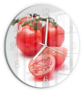 Skleněné hodiny na stěnu Rajčata zsob-fi30-00090238