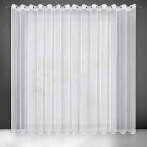 ZÁCLONA NA KROUŽCÍCH PILAR 350X250 CM BÍLÁ