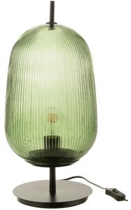 Zelená skleněná stolní lampa J-line Palme
