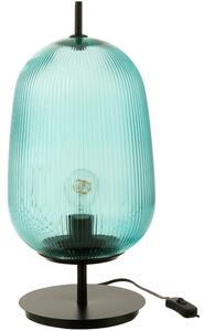 OnaDnes -20% Modrá skleněná stolní lampa J-line Palme