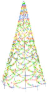 Vánoční stromek na stožár 500 barevných LED diod 300 cm