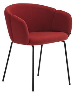 Červená čalouněná jídelní židle Teulat Add II