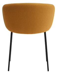 Hořčicově žlutá čalouněná jídelní židle Teulat Add II