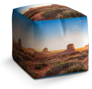 Sablio Taburet Cube Skály v poušti 2 - 40x40x40 cm