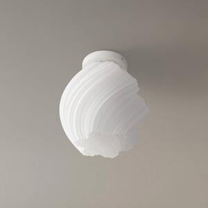 Lindby Stropní světlo Nuvia, výška 32 cm, bílé, 3D tisk, stmívatelný, Bílá / opál, Obývací pokoj / jídelna, Moderní