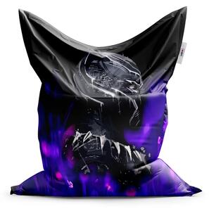 Sablio Sedací vak BLACK PANTHER Fialová luminescence - 150x100 cm