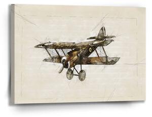 Sablio Obraz Historický dvouplošník Vintage - 90x60 cm