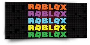Sablio Obraz ROBLOX Barevný text - 110x50 cm