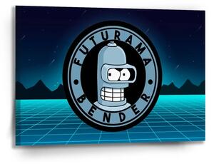 Sablio Obraz Futurama Bender Čtvrtá dimenze - 90x60 cm