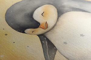 Obraz zasněný tučňáček Varianta: 40x60