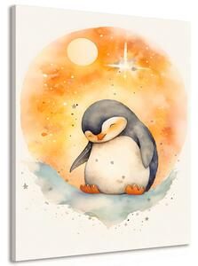 Obraz zasněný tučňáček Varianta: 40x60