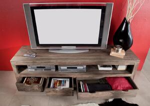 GREY WOOD TV stolek 190x60 cm, masivní indický palisandr
