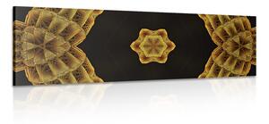 Obraz zajímavá zlatá Mandala Varianta: 150x50