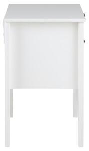Noční stolek Julso (2x zásuvka, bílá)