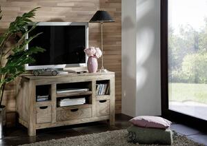 GREY WOOD TV stolek 100x60 cm, masivní indický palisandr