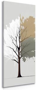 Obraz zajímavý minimalistický strom Varianta: 50x150