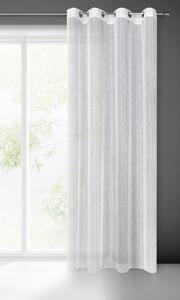 Eurofirany Bílá záclona na kroužcích BECKY 140x250 cm