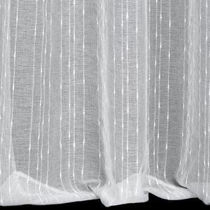 Eurofirany Bílá záclona na kroužcích BECKY 140x250 cm