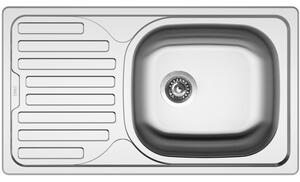 Dřez nerezový Sinks Classic 760 V 0,5mm matný PRAVÝ II.jakost