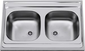 Dřez nerezový Sinks CLP-A 800 DUO M 0,5mm matný