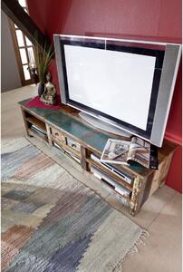 OLDTIME TV stolek 180x50 cm, staré dřevo