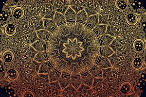 Obraz zlatá orientální Mandala Varianta: 120x80